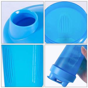 Custom <b>Plastic</b> Portable Multiple Colors 400Ml Transparent Protein Shaker Cup for Outdoor - Product Image 5