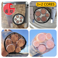 Cable de alimentación aéreo para exteriores, antienvejecimiento, estándar GB, con conductor de cobre ignífugo, 3+2 núcleos, YJV-0.6/1KV, 10mm²-300mm² [En stock]