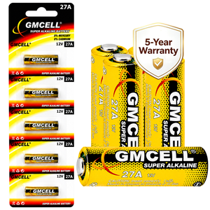แบตเตอรี่อัลคาไลน์ 27A 12V รุ่น A27 สำหรับรีโมทกันขโมยรถยนต์, สัญญาณเตือนภัยรถยนต์ - Product Image 1