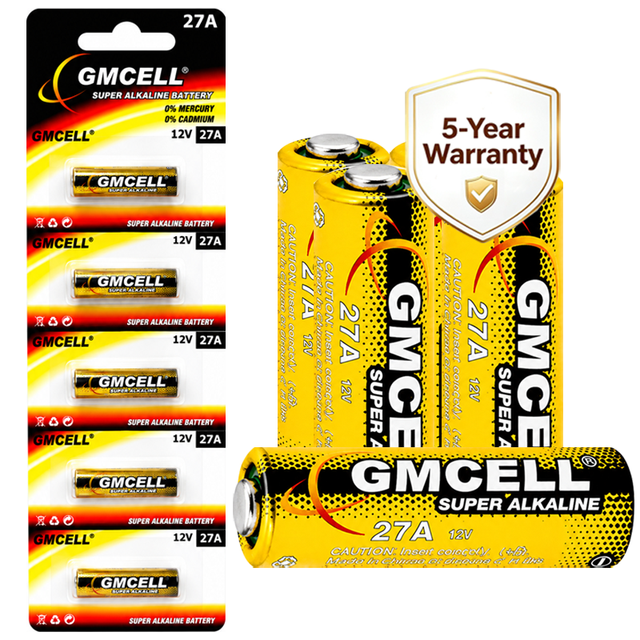 27A 12V Alkaline Battery A27 Batteries For Car Anti-theft Remote Controls, Vehicle Alarms
