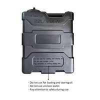 Douche de camping portable 22L (5,8 gallons) pour tout-terrain 4x4, réservoir d'eau pressurisé en PVC plastique durable à batterie pour camion