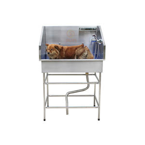 Bañera comercial para aseo de mascotas, fregadero de lavado de perros de acero inoxidable para salones y clínicas de mascotas - Product Image 6