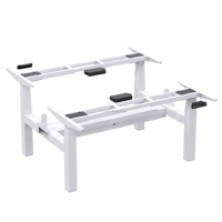 Bureau réglable Table de jeu Mobilier de bureau à quatre moteurs Bureau de direction de luxe pour deux personnes