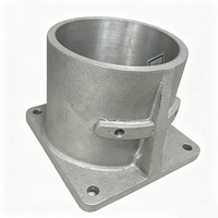 Boîtier en alliage d'aluminium personnalisable, usinage CNC, base de support à bride, pièces de fonderie métallique industrielle OEM