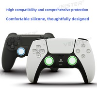 PS4 Joystick Cap X/BOX/PS5 Gaming Console Mushroom-Head Protective Keycap Two-Tone Handle Silicone Glow-in-the-Dark Finish