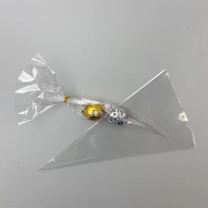 Bán Hàng nóng chất lượng tốt nhất OPP Giấy bóng kính Túi tam giác ngọt ngào hình nón <span class=keywords><strong>Poly</strong></span> túi nhựa gói thực phẩm cho kẹo bỏng ngô - Product Image 2