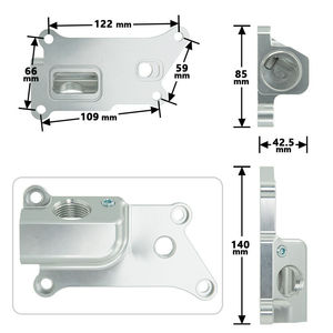 Manguera de refrigerante de aluminio para radiador superior, para Honda K20 K24 Civic, piezas de modificación - Product Image 3