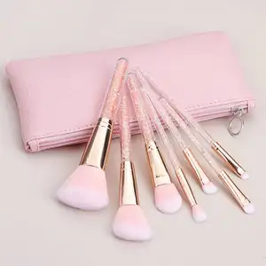 Diamantgefüllte Pinsel Nachfüllung Spritzgriff 24-teiliges Make-up-Pinsel-Professionalset Rosa-Gold-rosa 7-teiliges Make-up-Pinsel-Set