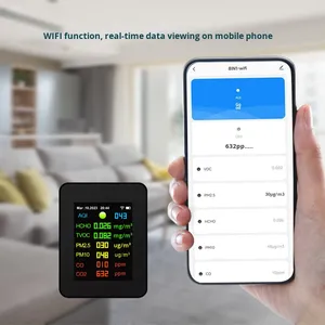 2026 tuya MT09 Wifi co Carbon Dioxide Detector formaldehyde TVOC PM2.5 nhiệt độ độ ẩm chất lượng không khí 9-in-1 IP67 Serbia - Product Image 4
