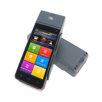 Máquina de punto de venta portátil todo en uno, escáner de código de barras, pda, móvil, Z90, android, pos, con impresora térmica, 1D y 2D