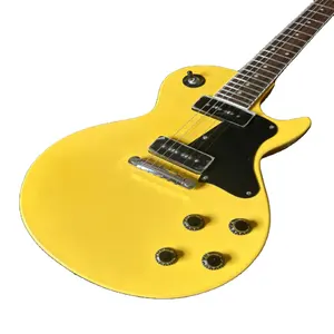 Padrão Guitarra Elétrica Tv Amarelo Preto P90 Pickup Leitoso Branco Retro Tuner frete grátis estoque