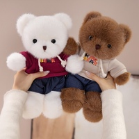 En gros Ours en peluche Teddy Bear Costume Hoodie et Jean, doux et moelleux, pour enfants, cadeau de compagnie