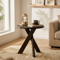 Canapé en bois massif avec petites bordures et coins, style antique, pour salon, balcon, table de chevet, table ronde, chaise mobile, tabouret