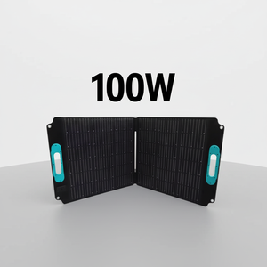 Panneaux solaires pliables 80W 100W 120W pour usage domestique, panneau mono 100W personnalisé, générateur solaire portable pour balcon et jardin, 2 modules - Product Image 1