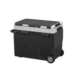 เครื่องทำความเย็นขนาดเล็กแบบพกพา58L 12V 24V 220V <span class=keywords><strong>ตู้</strong></span><span class=keywords><strong>เย็น</strong></span>พลาสติกพร้อมล้อตู้แช่แข็งเดินทาง - Product Image 4