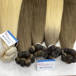 Extensions de cheveux en tissage de qualité supérieure 12A, 100% cheveux vierges, cuticules alignées, stock important, couleur claire - Product Image 4
