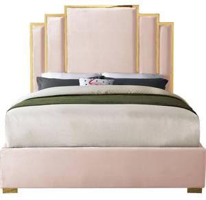 Дизайн с пуговицами 4-х опорный серого цвета с мягкой обивкой из ткани очень широкий высокий Королевский в винтажном стиле; На платформе каркас кровати с выдвижными ящиками - Product Image 6