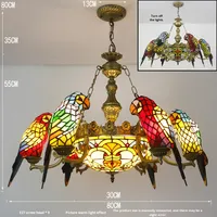 Livraison gratuite perroquet lustre moyen LED salon salle à manger étude Clubhouse confortable Villa KTV personnalisé créatif