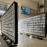 Cloisons de séparation de pièces de décoration intérieure réutilisable pour hôtel restaurant écran de confidentialité cloisons de bureau extérieures panneaux métalliques décoratifs