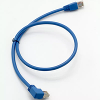 Cable Ethernet RJ45 a RJ45 de Ángulo Recto de 90 Grados, Macho a Hembra, UTP, FTP, SFTP, OEM