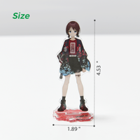 Support de Présentation en Acrylique Transparent pour Figurines de Collection, Vente en Gros OEM Usine, Idéal pour Jouets de Designer et Articles d'Anime