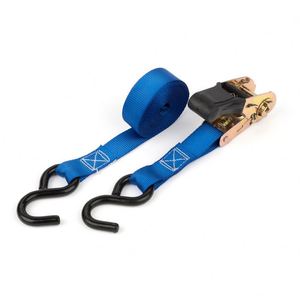 Sangles d'arrimage <span class=keywords><strong>à</strong></span> <span class=keywords><strong>cliquet</strong></span> robustes Easylifting YL1-062 de 1 pouce, 800 kg, avec <span class=keywords><strong>sangle</strong></span> en polyester et crochet en S ou double crochet en J - Product Image 2