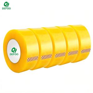 Cinta Adhesiva Acrílica Amarillenta Personalizada, Sensible a la Presión, BOPP, Activada por Agua, <span class=keywords><strong>de</strong></span> una Sola Cara, Rollo Jumbo, Cinta <span class=keywords><strong>de</strong></span> Embalaje <span class=keywords><strong>de</strong></span> Celofán para Cartón - Product Image 6