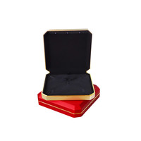 Noël Halloween cadeau étui Hip Hop Moissanite cubain lien chaîne Tennis collier luxe velours boîte à bijoux pour emballage