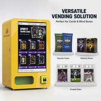 Mesin Vending Dinding Layar Sentuh 32 Inci untuk Paket Peningkatan TCG, Kartu Rating, Kotak Misteri, SDK Berbasis Cloud