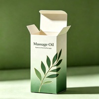Boîte d'emballage d'huile de massage personnalisée de luxe, boîte en papier de qualité supérieure pour flacons d'huile de massage de 50 ml/100 ml
