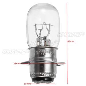 Ampoule de phare halogène pour moto 1/2/4x 12V 25/25W, double filament PX15D P15D T19 P15D-25-1, Quad Dirt Pit Bikes - Product Image 6