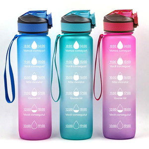 Nuovo stile sport due colori gradiente <span class=keywords><strong>palestra</strong></span> gallone bottiglia d'acqua con corda colorata facile da trasportare per l'arrampicata - Product Image 2