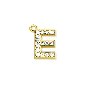 Diamantes de imitación de 21x21mm, accesorio colgantes con letras del alfabeto, venta al por mayor - Product Image 5