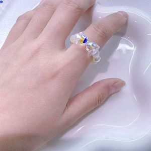 Cuentas de cristal redondas de 8x7mm para hacer pulseras, accesorios DIY, cuentas de vidrio dispersas para joyería y manualidades, primavera 2025, origen Yiwu - Product Image 1