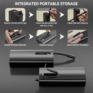 Nouvelle conception, <span class=keywords><strong>pompe</strong></span> <span class=keywords><strong>à</strong></span> air portable pour voiture 120 PSI, gonfleur de pneus <span class=keywords><strong>électrique</strong></span>, compresseur pour voiture, <span class=keywords><strong>vélo</strong></span>, bicyclette, gonfleur de pneus <span class=keywords><strong>sans</strong></span> <span class=keywords><strong>fil</strong></span> automatique - Product Image 5