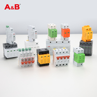 Dispositif de protection contre les surtensions de type AC A&B T2 1/2/3/4P SPD avec courant de décharge maximal de 40 kA, protection contre la foudre certifiée CB