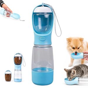 <span class=keywords><strong>Gourde</strong></span> pour <span class=keywords><strong>chien</strong></span> 3-en-1 tendance 2026 – Bouteille d'eau portable et écologique en plastique pour animaux de compagnie - Product Image 1