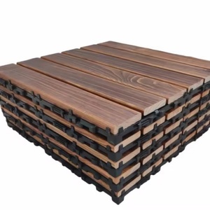 Baldosas de Madera Modernas con Recubrimiento de Aceite, Lisas, Entrelazadas, 300 x 300 mm, Ranuradas, Impermeables para Exteriores - Product Image 6