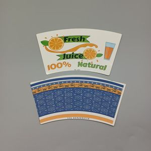 Impresión personalizada flexible convierte los abanicos de papel simples en una publicidad móvil práctica para su negocio de bebidas. Abanico de papel para vasos. - Product Image 5