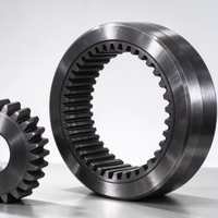 Pignon et couronne d'engrenage forgés usinés CNC sur mesure, haute précision, fournisseur certifié ISO 9001 pour usines OEM