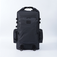 Sac à dos étanche 20-80L robuste avec fermeture roll-top léger pour le camping, le kayak, la plage, la navigation, la natation, le surf