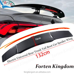 Sợi Carbon Spoiler tự động lên xuống phổ Phía sau thân cây đuôi khởi động xe Spoiler cánh cho sedan Coupe động cơ từ xa điều khiển chính - Product Image 2