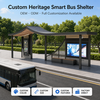 Abri de bus publicitaire extérieur personnalisable au design moderne pour ville