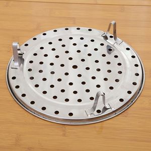Cremagliera per cottura a vapore multifunzione in acciaio inossidabile treppiede da cucina piatto per cottura a vapore Bun Mantou per cottura a vapore scaffale per acqua Steami - Product Image 5