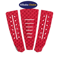 Tapis de traction en mousse EVA pour planche de surf, skimboard et wakeboard, motif rouge populaire, conception personnalisée en usine, à vendre