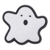 Nouvel arrivage de breloques de chaussures pour Halloween breloques de sabots fantômes en pvc pour épingles de sabots de chaussures cadeaux de conception d'automne breloques de chaussures pour la décoration d'Halloween