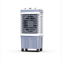 Refroidisseur d'air évaporatif solaire 24h/24, 3600m³/h, à haut débit d'air, ventilateur de refroidissement rechargeable pour intérieur et extérieur
