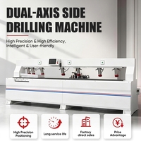 Machine de perçage latéral CNC à double axe pour meubles en panneaux, armoires et placards avec positionnement intelligent par balayage laser