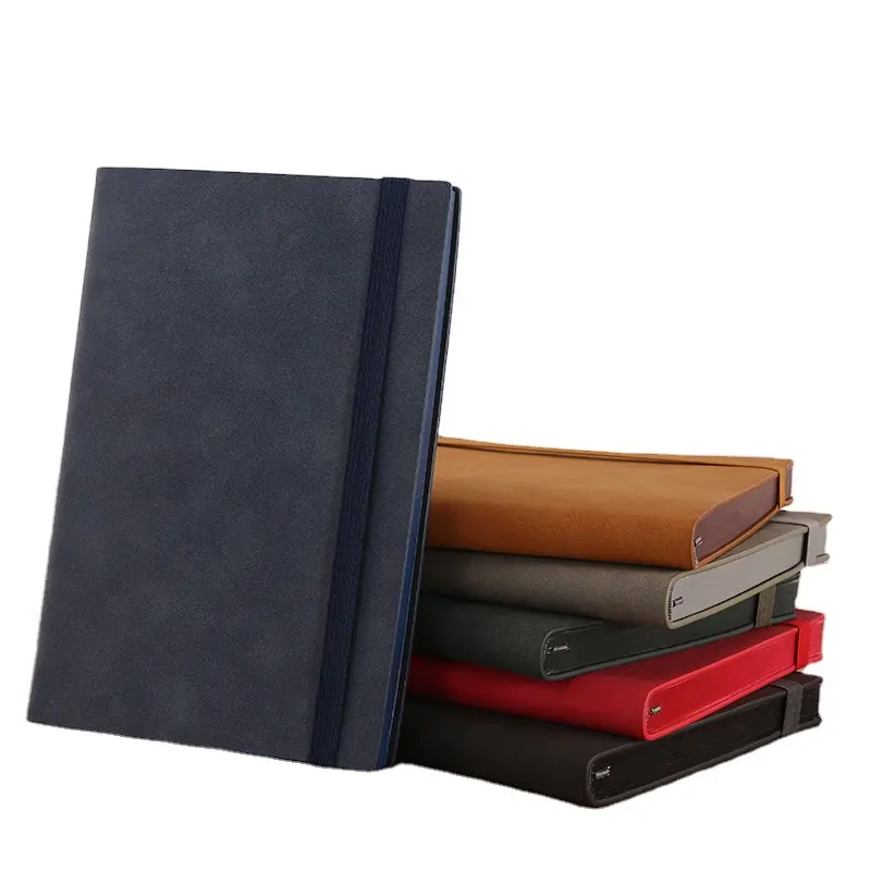 Creative Business Promotion Notizbücher A5 Soft PU Cover Books Benutzer definiertes Logo Elastic Band Notebook