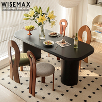 WISEMAX MÖBEL moderne Designer möbel grüner Samts toff Holzbeine Esszimmers tuhl Set Esszimmer möbel für Home Cafe